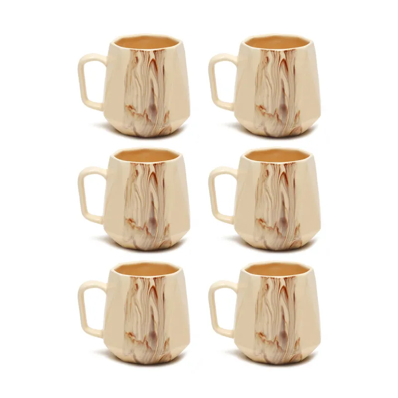 Moss Ceramic Tea Cup (150 mL Each) - Set Of Six media 3