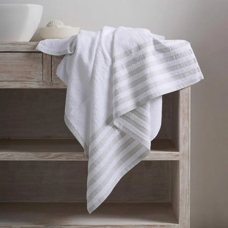 Brivo Terry Towel Combo (White) - Four Piece Set media 1