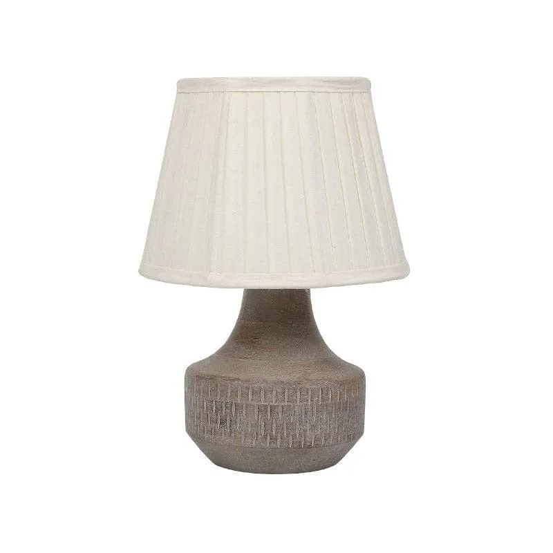 Vesara Martha Fabric Table Lamp - White media 4