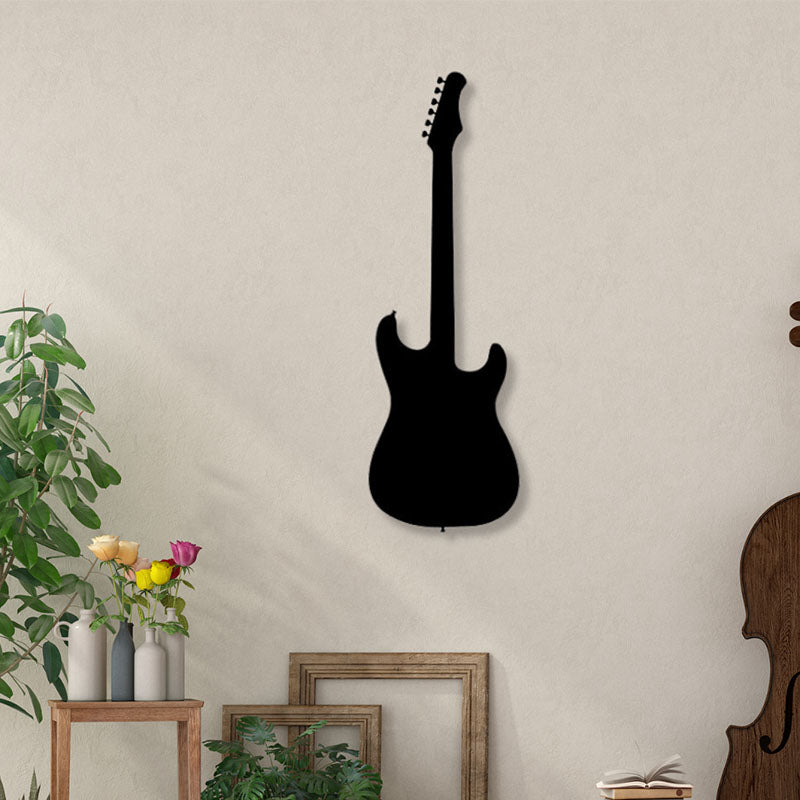 Guitar Style Black Iron Wall Accent