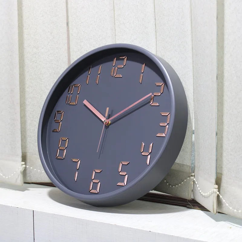 Centura Analog Wall Clock - Grey, Copper media 4