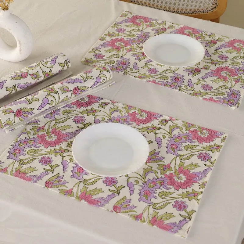 Botanical Bliss Canvas Table Mats - Set Of Four media 6
