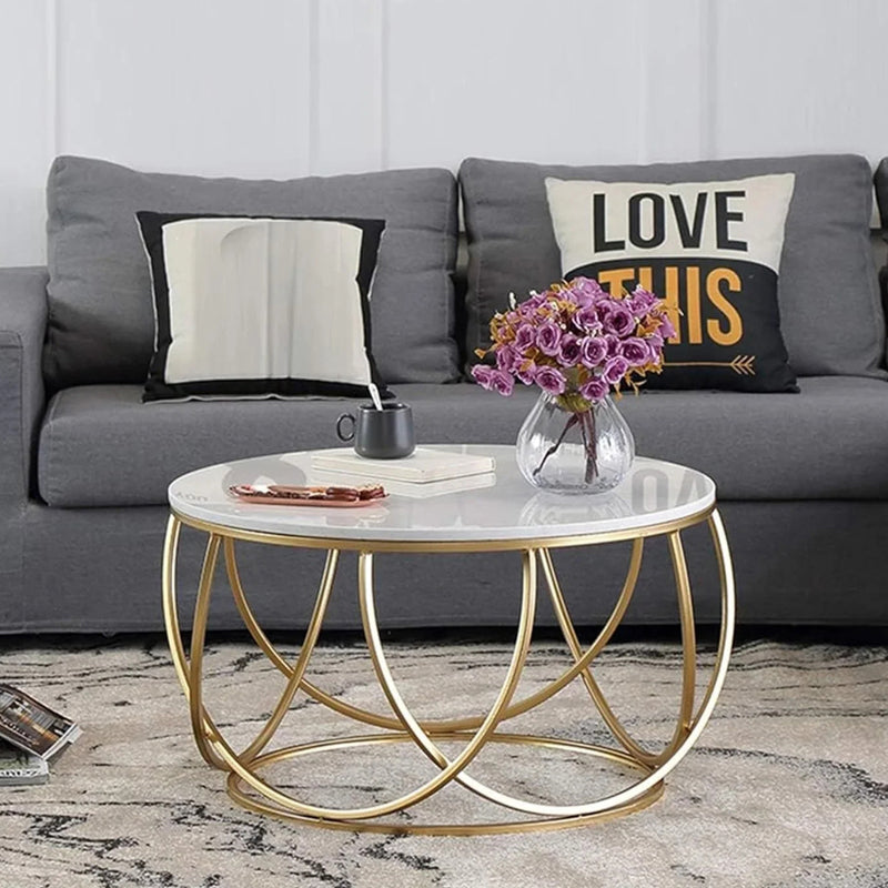 Mirage Orb Accent Table with Marble Top