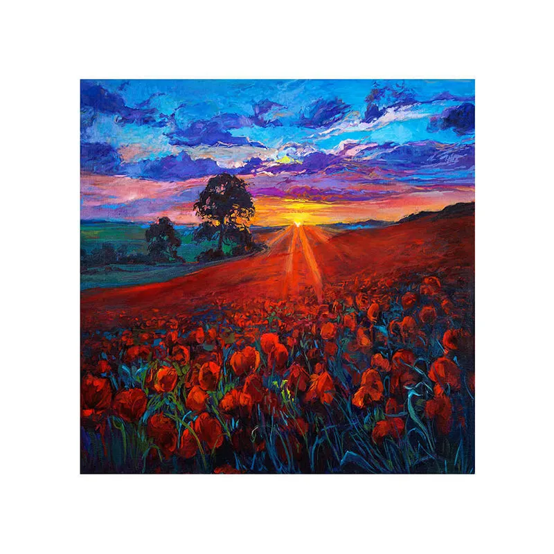 Countryside Poppy Field Wall Painting media 5