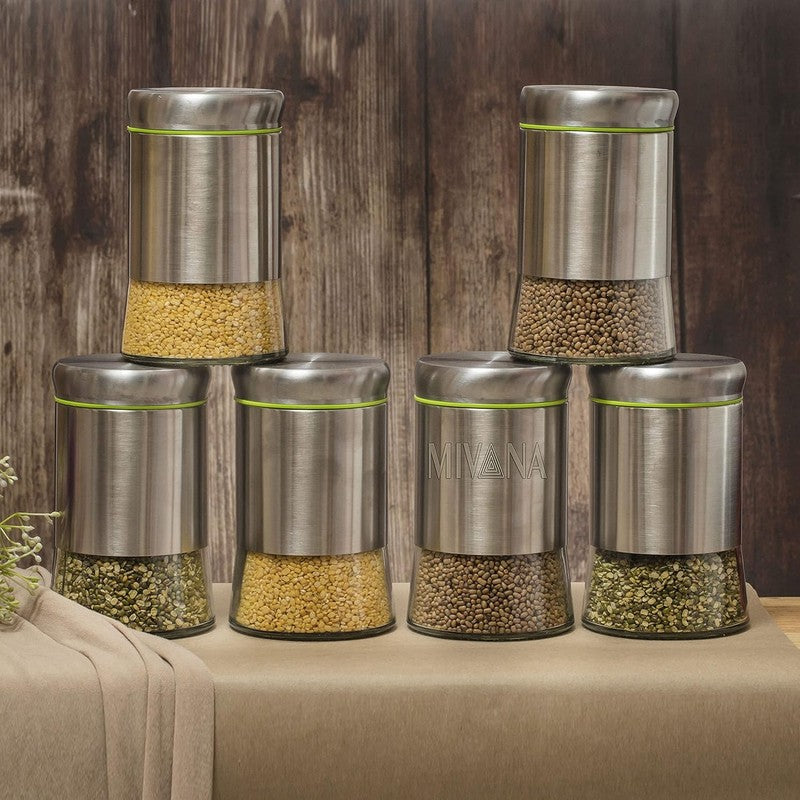 Clear Nest Stainless Steel Jar (550 mL Each) - Set Of Six media 4