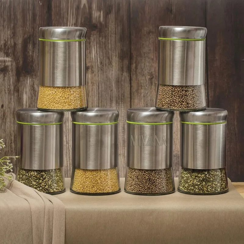Clear Nest Stainless Steel Jar (550 mL Each) - Set Of Six media 4