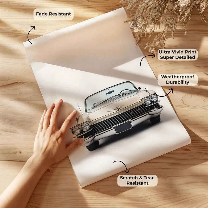 Cadillac Elegance Wall Poster - Beige media 8