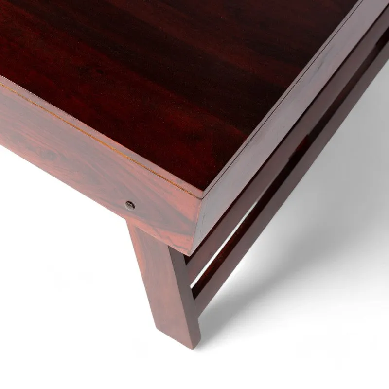 Servon Sheesham Wooden Center Table - Dark Brown media 5
