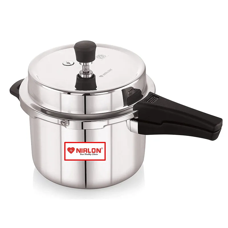 Nirlon Steel Shine Pressure Cooker - 3000 mL/ 8 Inches media 7