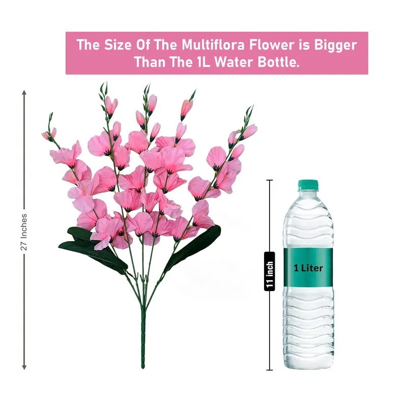 Bloomelle Artificial Flower (Pink) - Set Of Four media 8