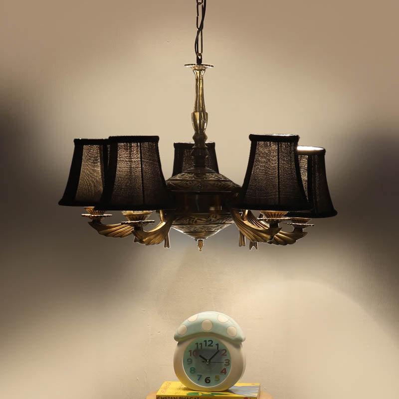 Ema Conical Golden Antique Ceiling Lamp