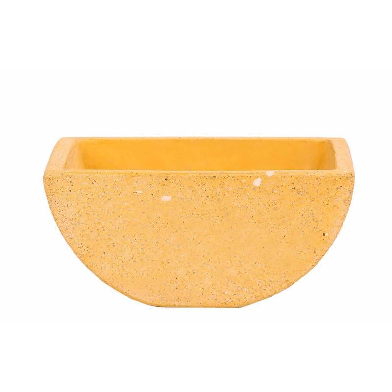 Yellow Terrazzo Hand Crafted Marble Planter media 4
