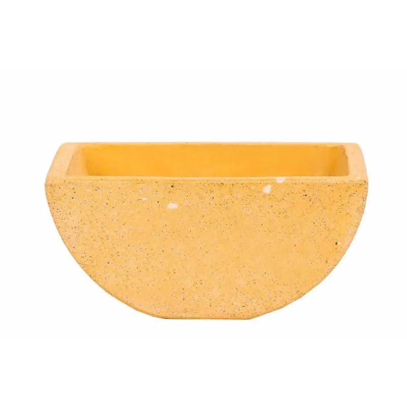 Yellow Terrazzo Hand Crafted Marble Planter media 4