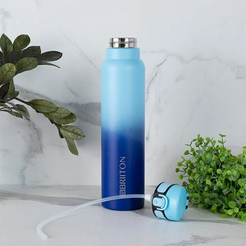 Magi Muse Hot & Cold Thermos Water Bottle (Blue & Yellow, 1000 mL Each) - Set Of Two media 3