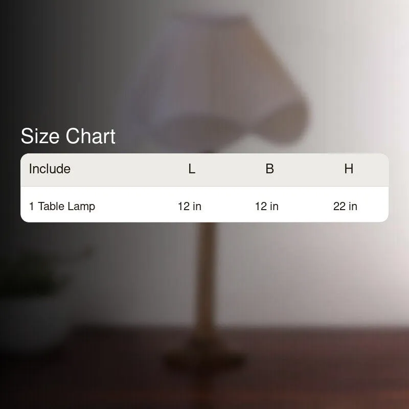 Terra Lights Table Lamp With Wooden Base - White media 6