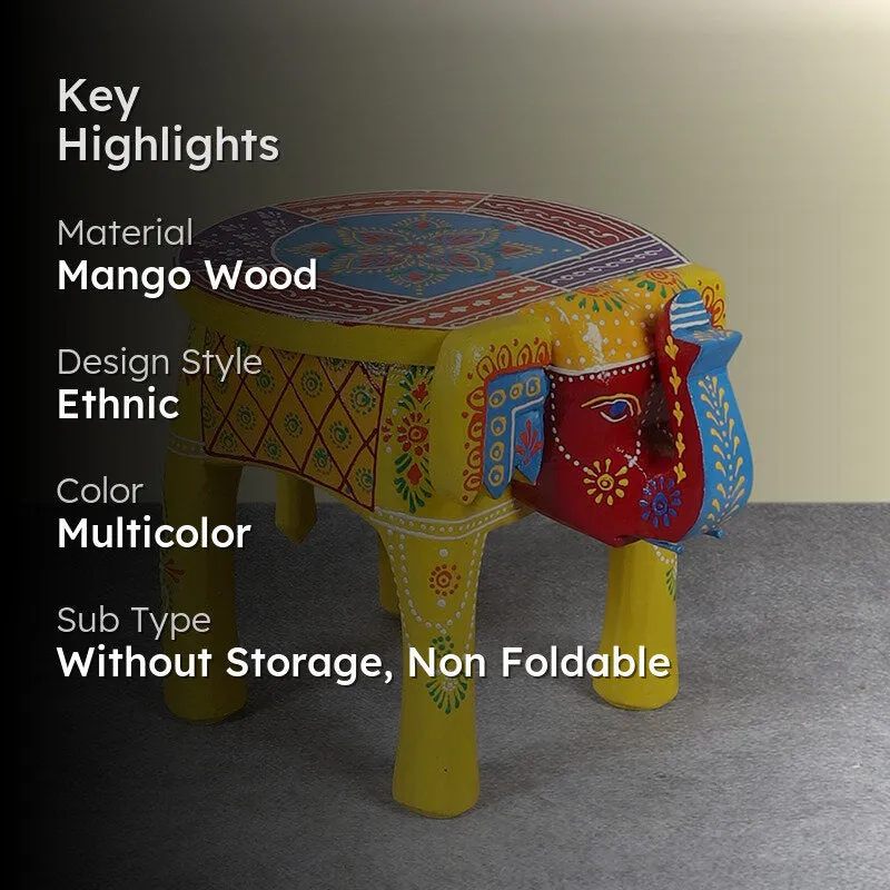 Regal Hastina V Mango Wood Stool - 2