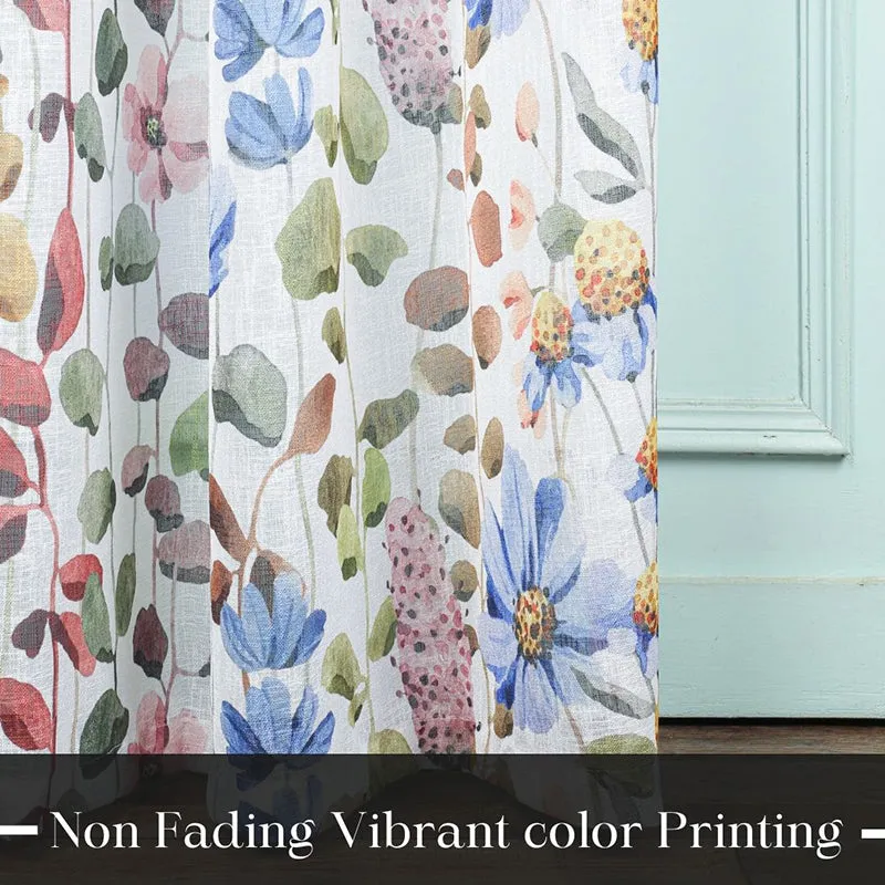 Transol Linen Texture Sheer Curtain - Set Of Two media 7