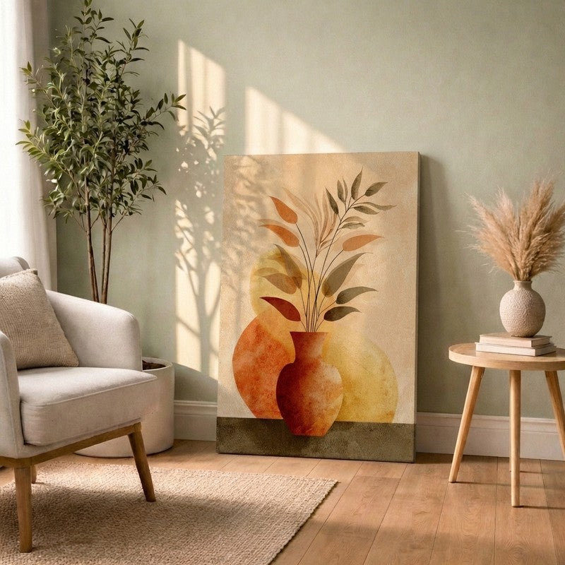 Pigment Rift Composition Canvas Wall Art