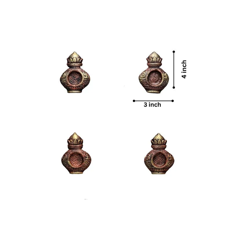 Kalash Tea Light Holder - Set Of Four media 8