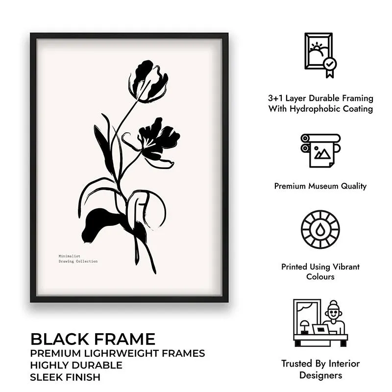 Wildbloom Canvas Wall Painting With Black Frame media 9