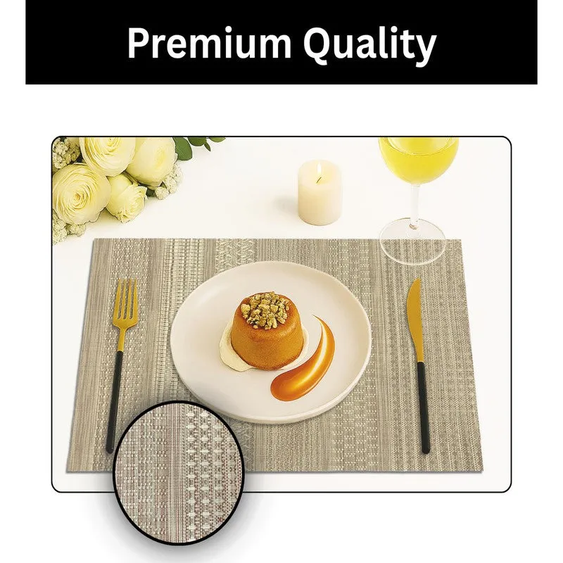 Golden Rectangle PVC Table Mats - Set Of Four media 3