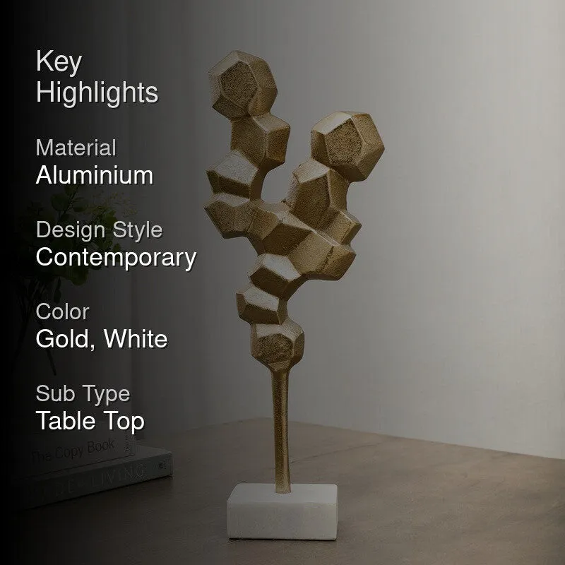 Honeycomb Aluminium Showpiece (Gold) media 2