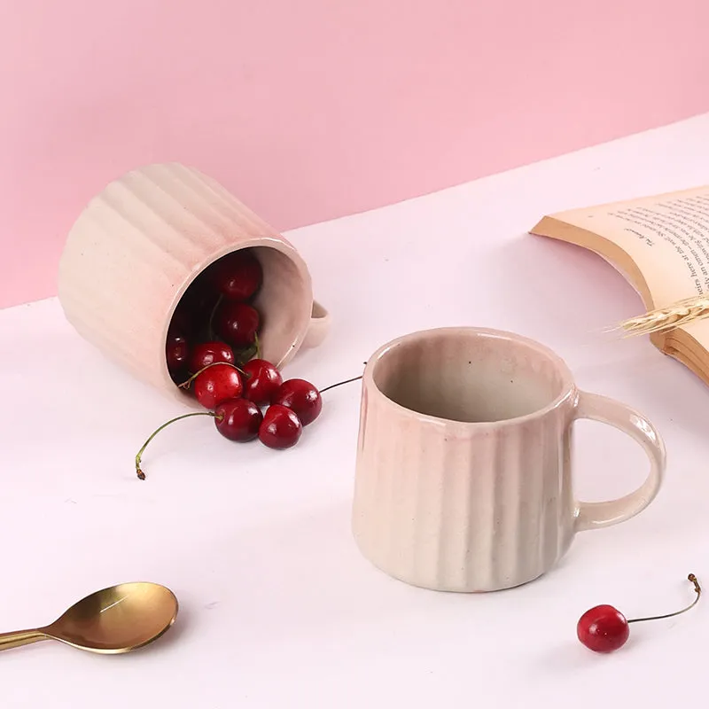 Mirella Ceramic Coffee Mug (250 mL) - Pink media 3