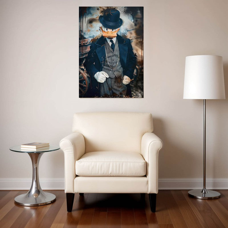 Vintage Elegance Duck Wall Poster