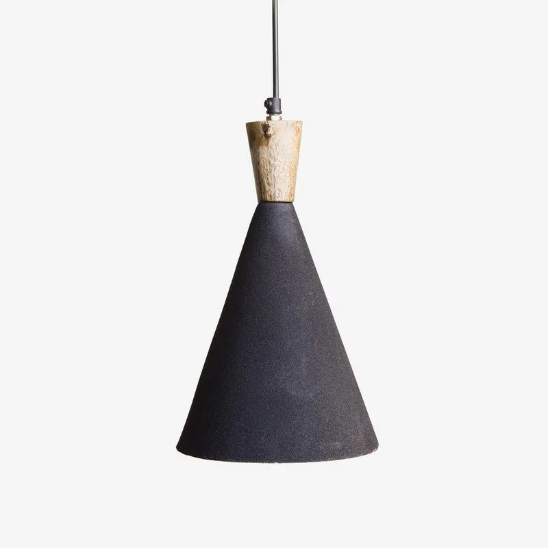 Orange Tree Noir Mango Wood Ceiling Lamp media 4