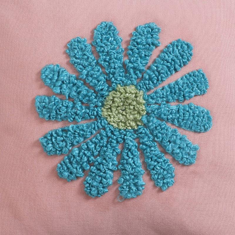Thread & Daisy Cotton Cushion Cover - Pink media 4