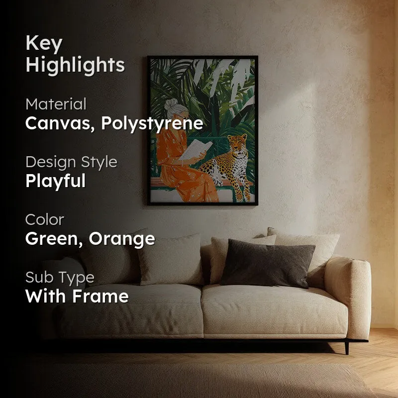 Aranya Grace Canvas Wall Painting With Black Frame media 2