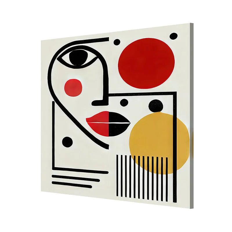 Geometric Woman Wall Painting media 5