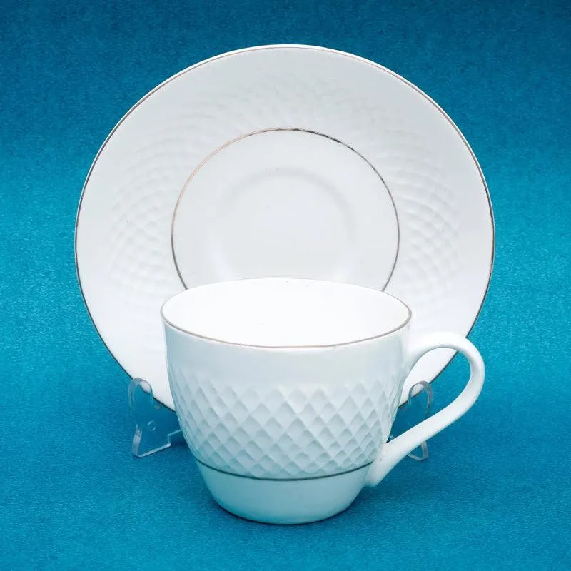 Kane Bone China Cup & Saucer (175 ML) - Twelve Piece Set media 6
