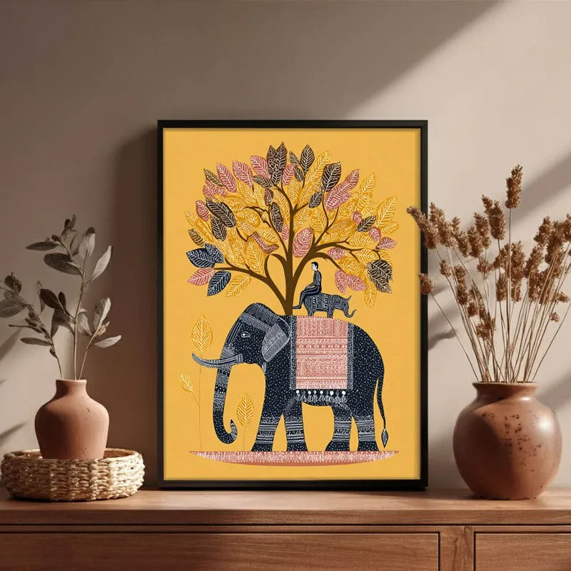 Gajtara Canvas Wall Painting With Black Frame media 6