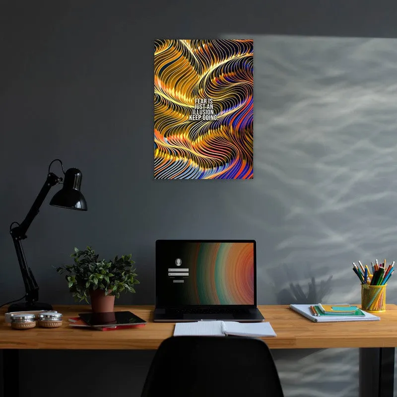 Vibrant Waveforms Wall Poster media 3