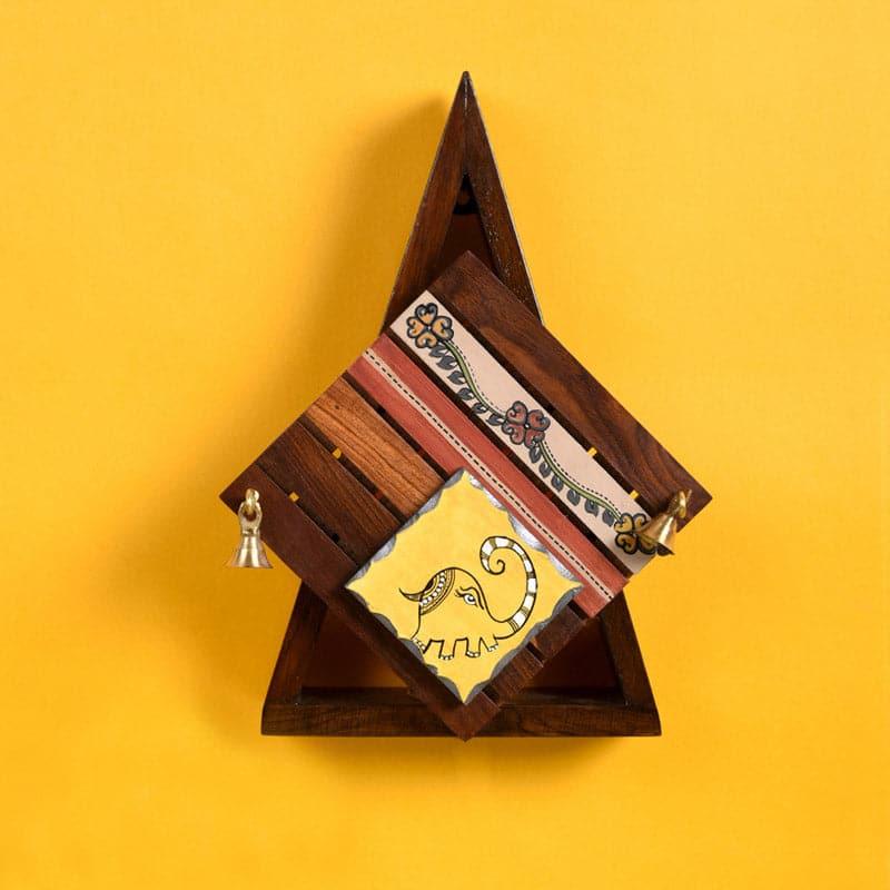 Akocha Tribal Wooden Wall Lamp media 3