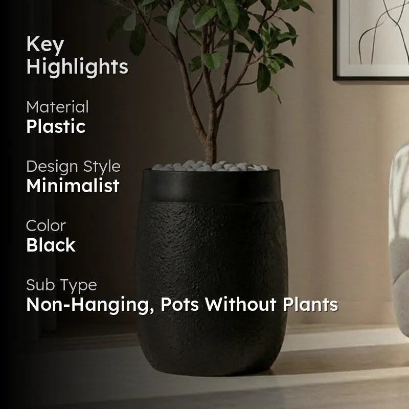 Obsidian Floor Planter - Black - 2
