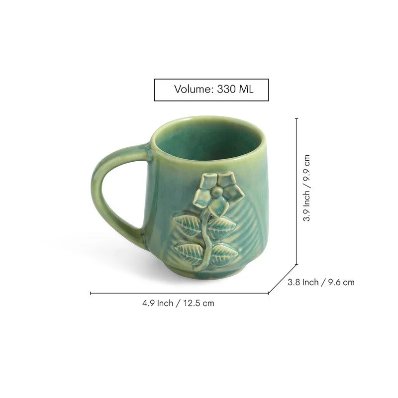 Sage Ceramic Coffee Mug (330 mL Each) - Set Of Two media 7