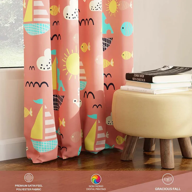 Urban Space Beach Day Blackout Curtain - Pink media 6