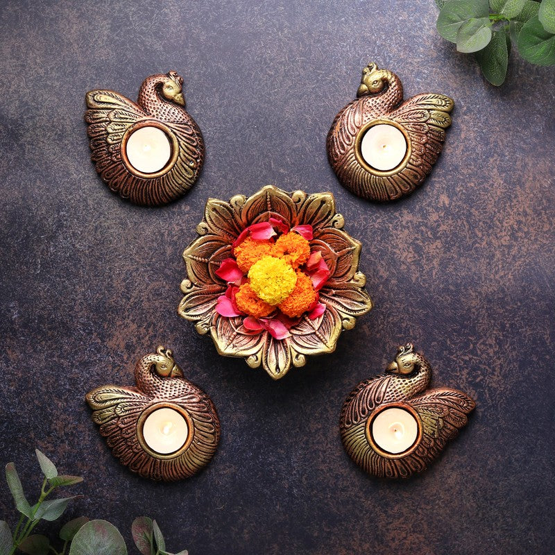 Duck Tea Light Holder - Set Of Four