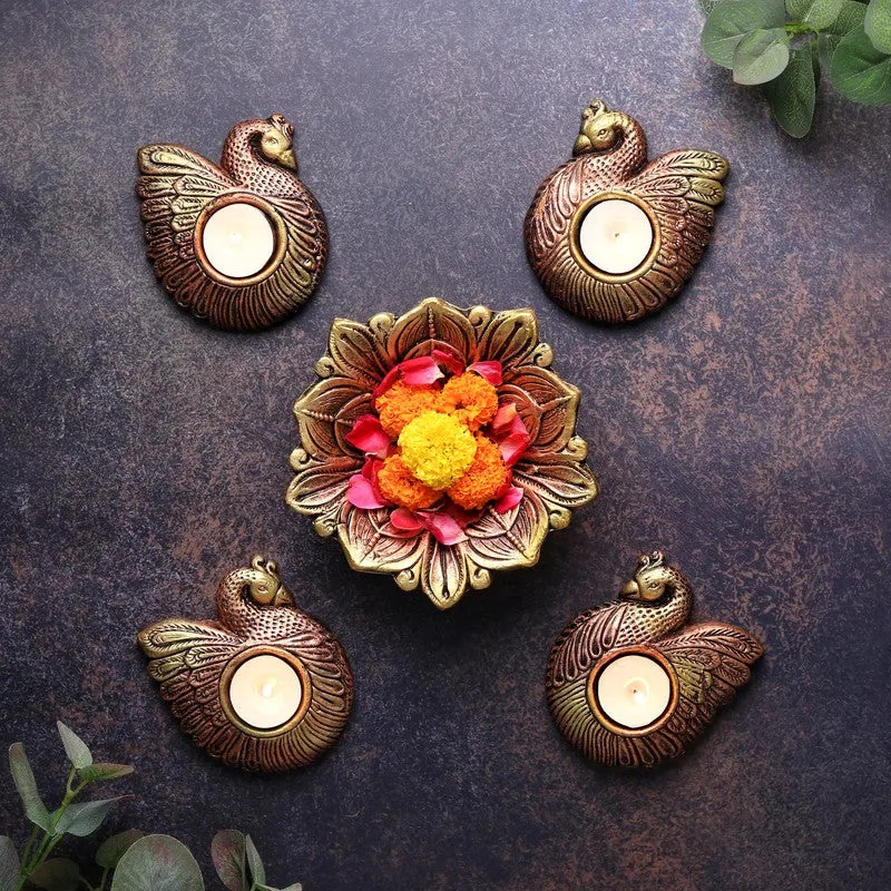 Duck Tea Light Holder - Set Of Four media 1