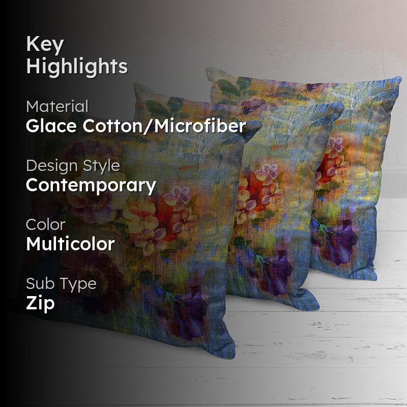 Maple Printed Cushion Cover Set - Set Of Three media 2