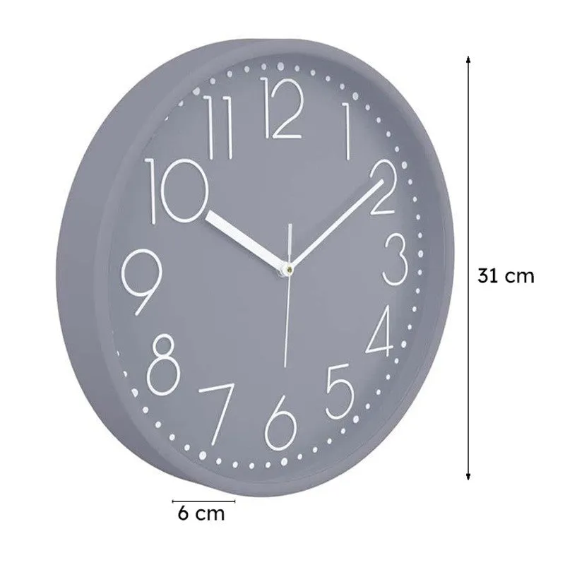 Elementary Wall Clock - Grey media 6
