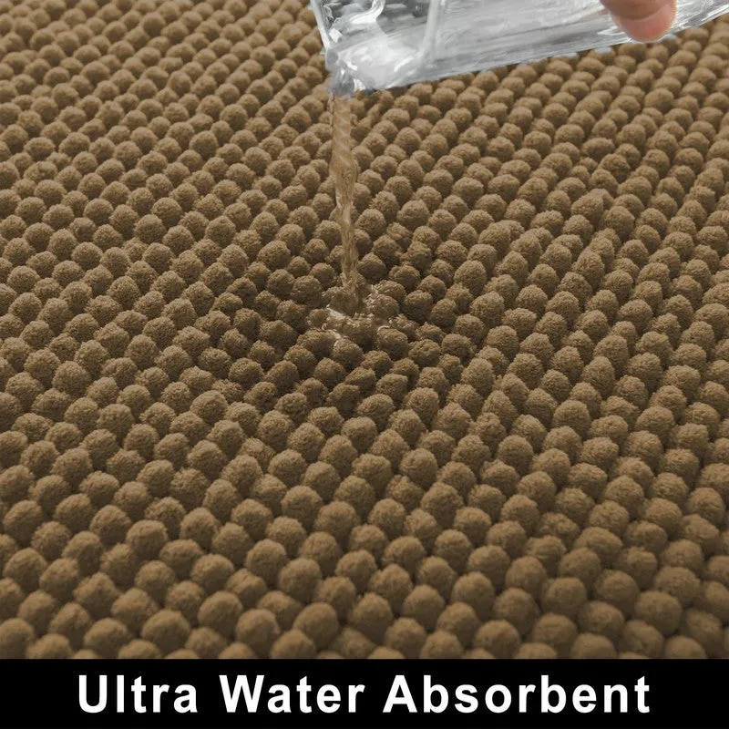PureTone Microfiber Bath Mats (Brown) - Set of Two media 4