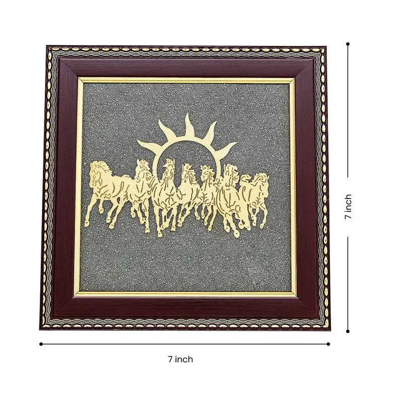 Suriya Dev On Golden Seven Horses Chariot Wall Art media 8