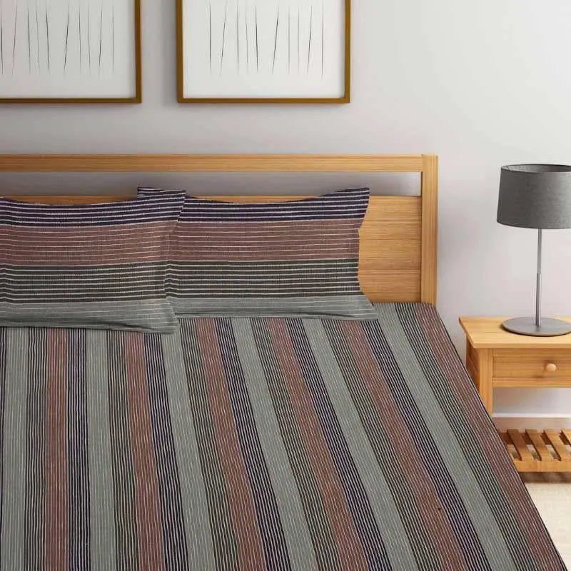 Illusionary Printed Cotton Bedsheet - 300 TC media 3