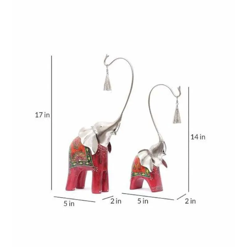 Elephant Fun Showpiece - Set Of Two media 4