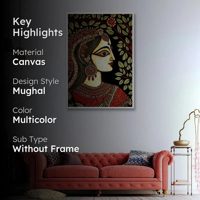 Ethnic Princess Wall Painting media 2