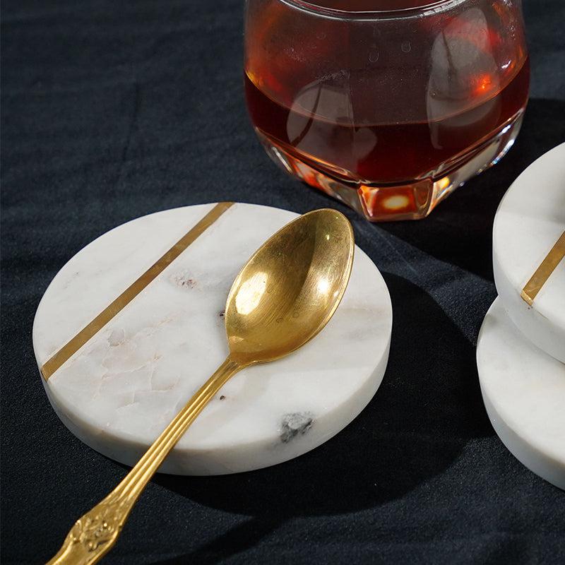 Billia Marble Coaster - Set Of Four