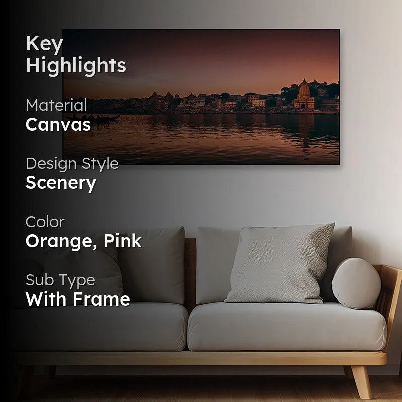 Varanasi Vista Canvas Wall Painting media 2
